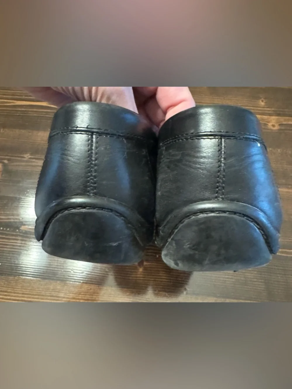Salvatore Ferragamo Black Leather Men's Slip-On Driving Loafers Size 11.5